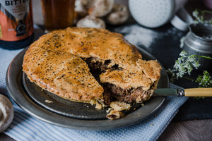 FROZEN, UNCOOKED, Steak, Stonehouse Ale & Roasted Mushroom Pie