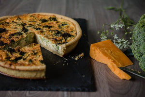 GLUTEN FREE Broccoli & Blue Cheese Quiche (v)