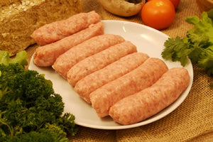6 x Free Range Plain Pork Sausages